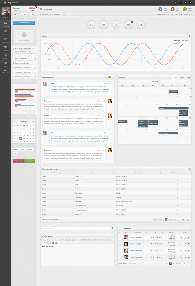 后臺管理軟件界面設(shè)計(jì)欣賞