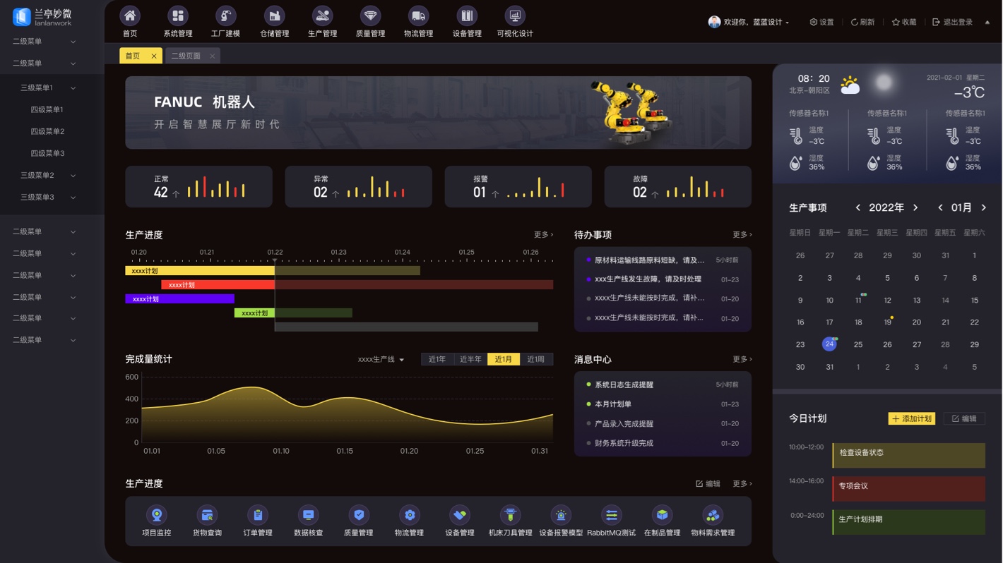 智能制造大屏UI設(shè)計案例