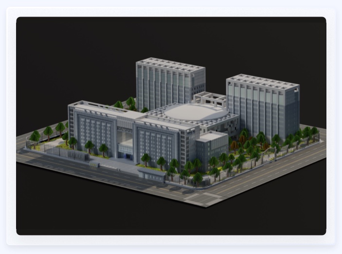 c4d園區(qū)建模案例